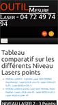Mobile Screenshot of outil-mesure-laser.com