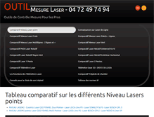 Tablet Screenshot of outil-mesure-laser.com